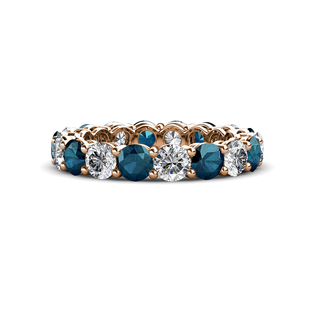 Tiffany 3.60 ctw Blue Diamond and Diamond (3.80 mm) Eternity Band 
