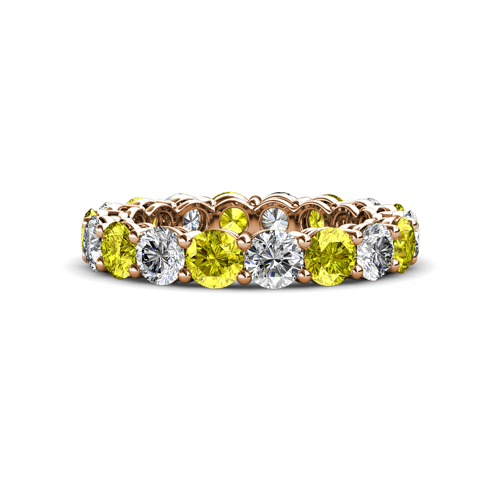 Tiffany 3.60 ctw Yellow Diamond and Diamond (3.80 mm) Eternity Band 