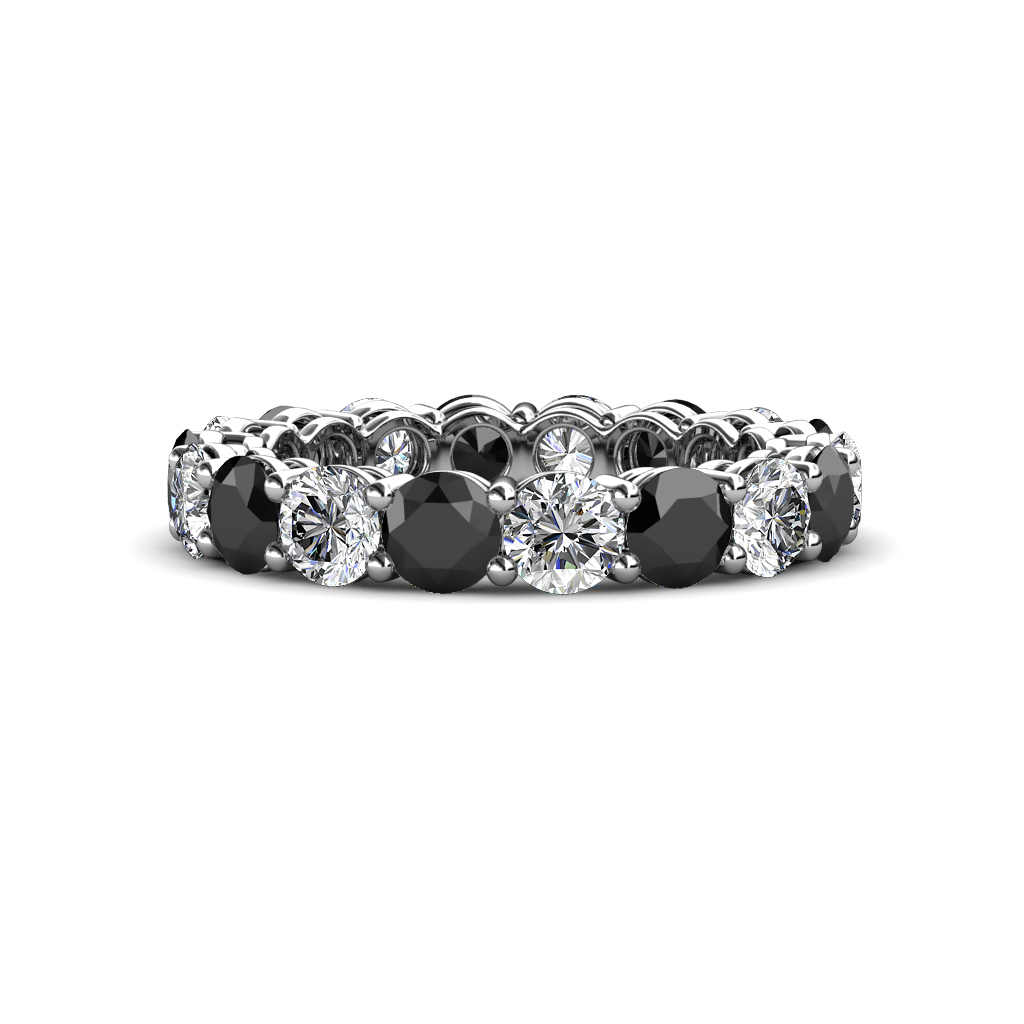Tiffany 3.69 ctw Black Diamond and Diamond (3.80 mm) Eternity Band 
