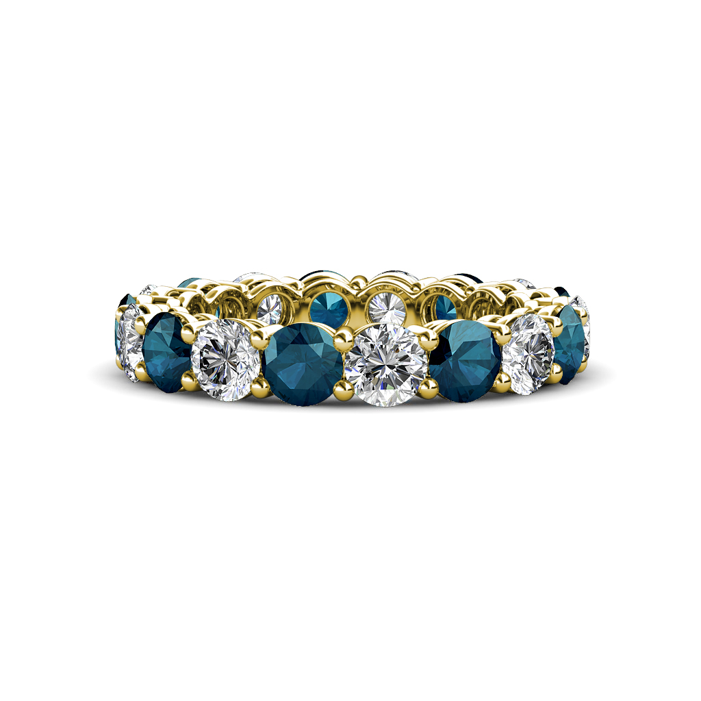 Tiffany 3.60 ctw Blue Diamond and Diamond (3.80 mm) Eternity Band 