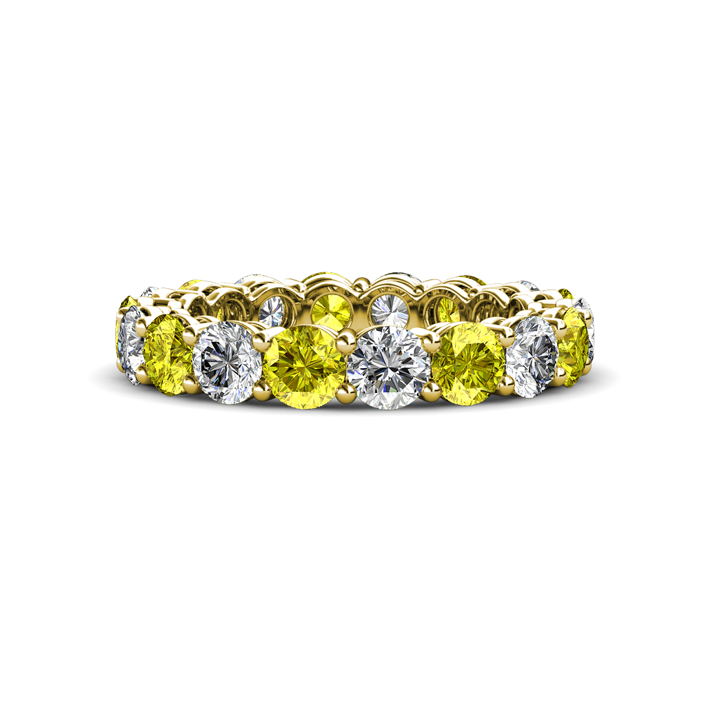Tiffany 3.60 ctw Yellow Diamond and Diamond (3.80 mm) Eternity Band 