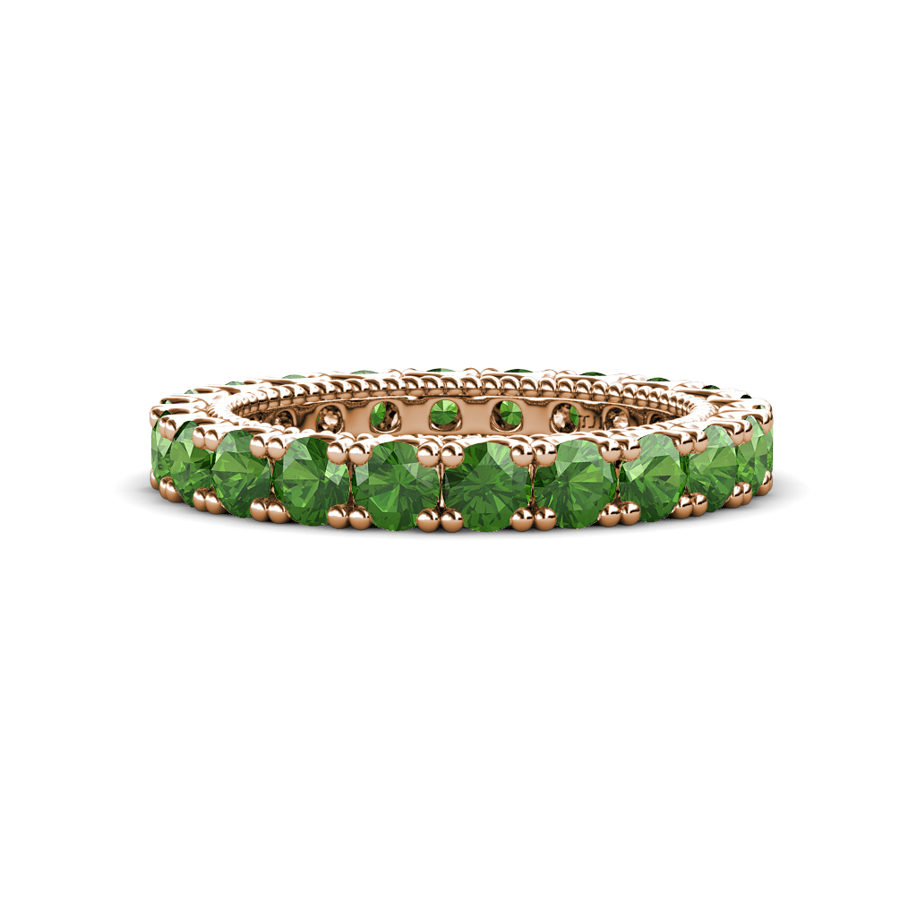Ellen 2.31 ctw Green Garnet Eternity Band 