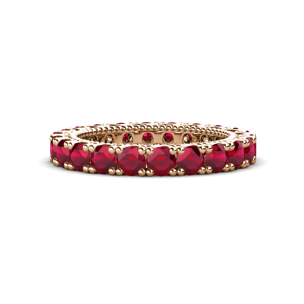Ellen 2.09 ctw Ruby Eternity Band 