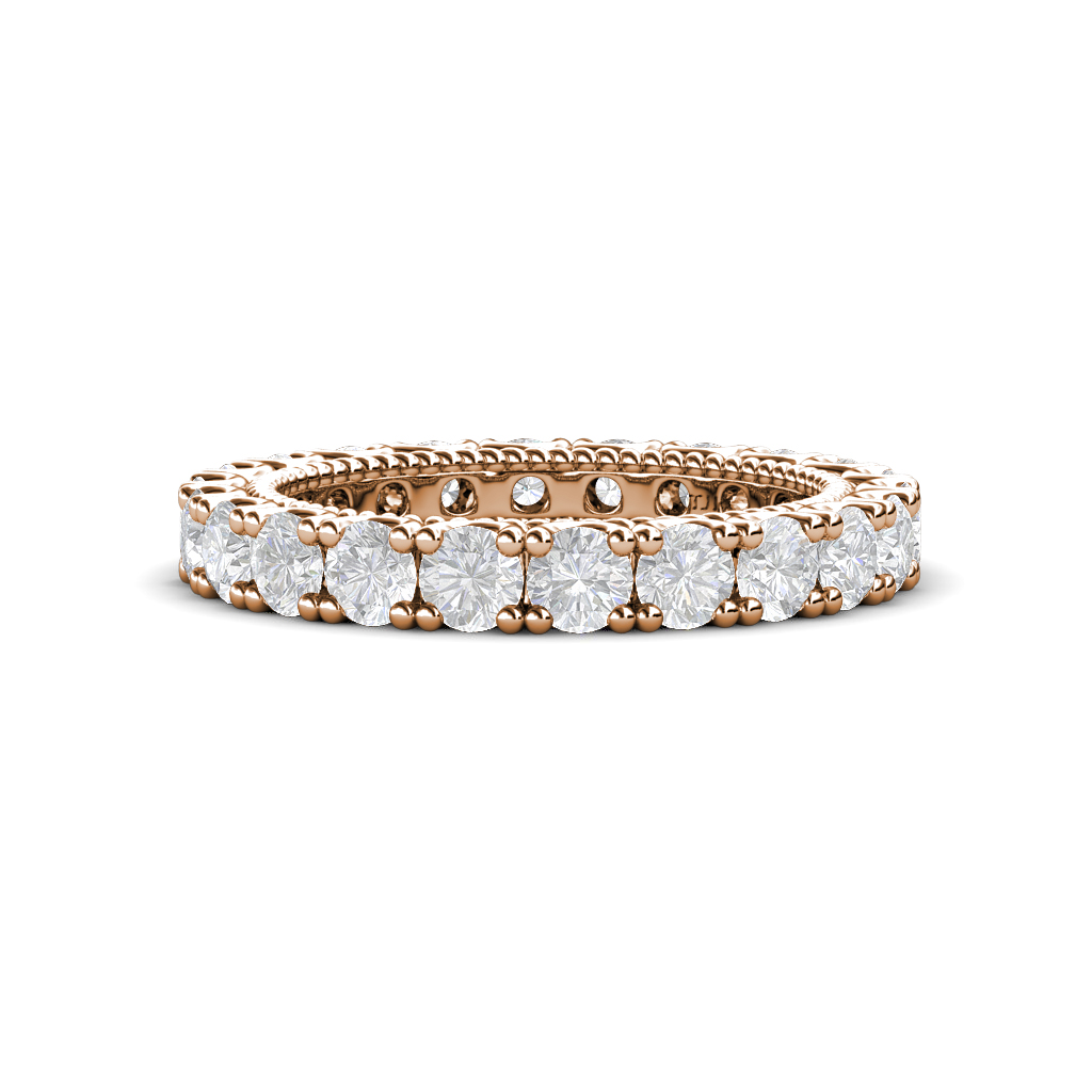 Ellen 2.07 ctw White Sapphire Eternity Band 