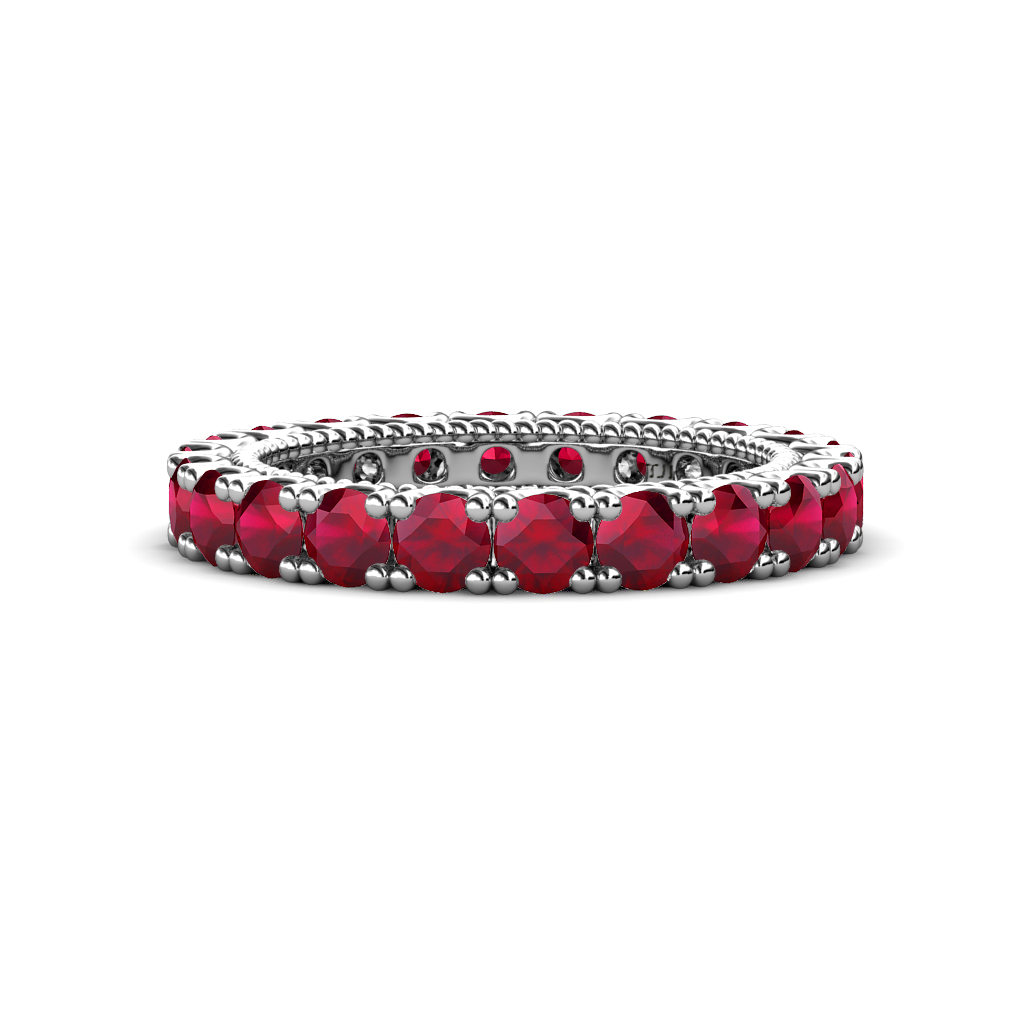 Ellen 2.09 ctw Ruby Eternity Band 