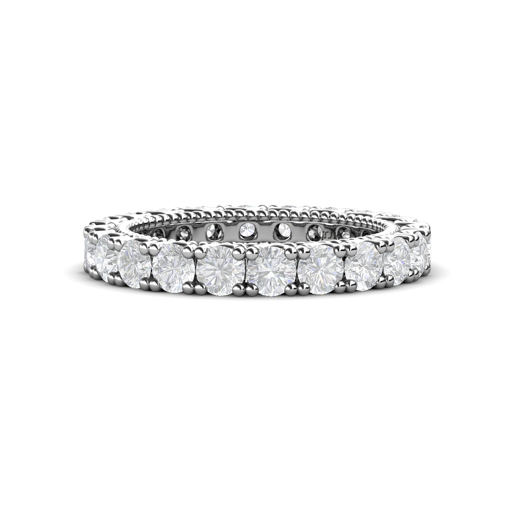 Ellen 2.07 ctw White Sapphire Eternity Band 