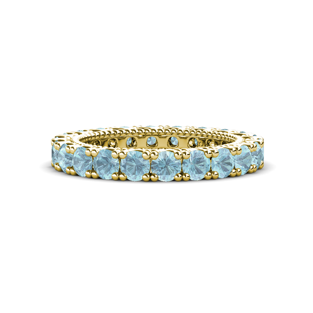 Ellen 1.65 ctw Aquamarine Eternity Band 