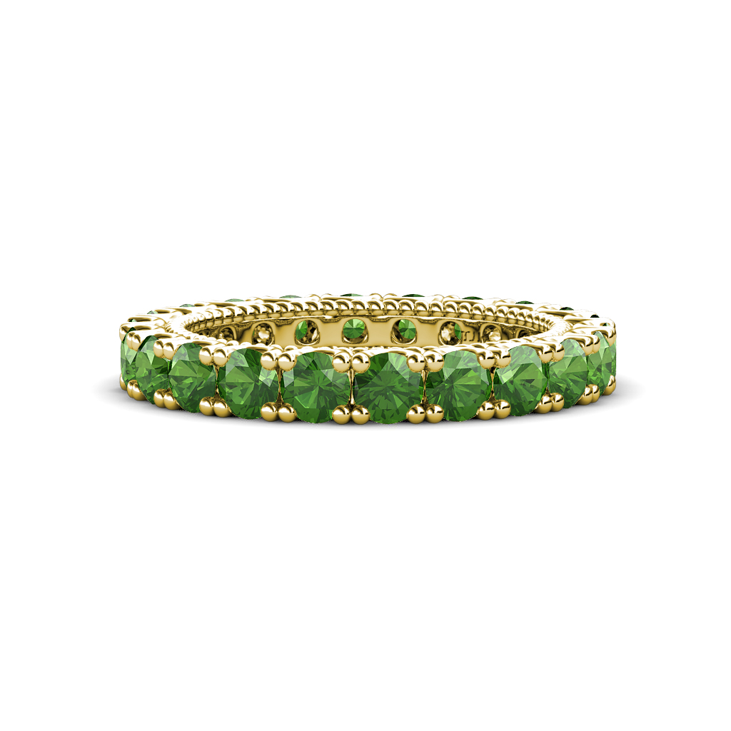 Ellen 2.31 ctw Green Garnet Eternity Band 