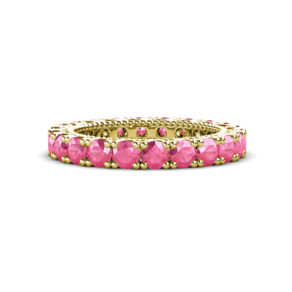 Ellen 1.65 ctw Pink Tourmaline Eternity Band 