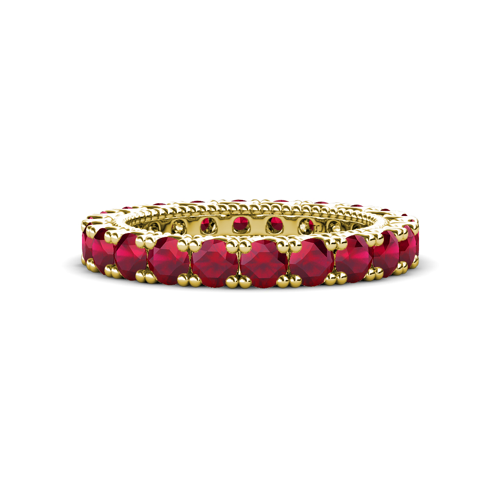Ellen 2.09 ctw Ruby Eternity Band 
