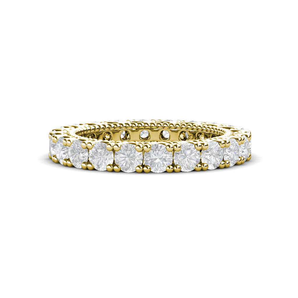 Ellen 2.07 ctw White Sapphire Eternity Band 
