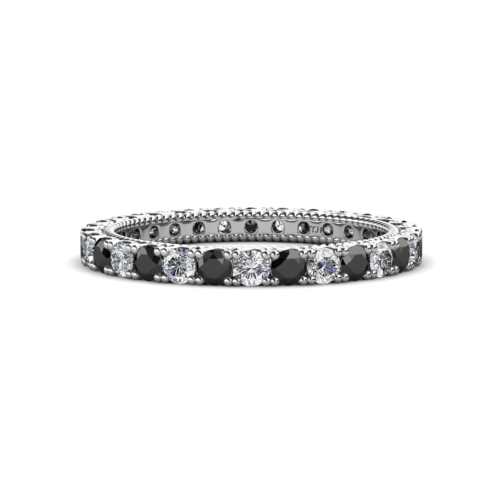 Ellen 1.45 ctw Black Diamond and Lab Grown Diamond Eternity Band 
