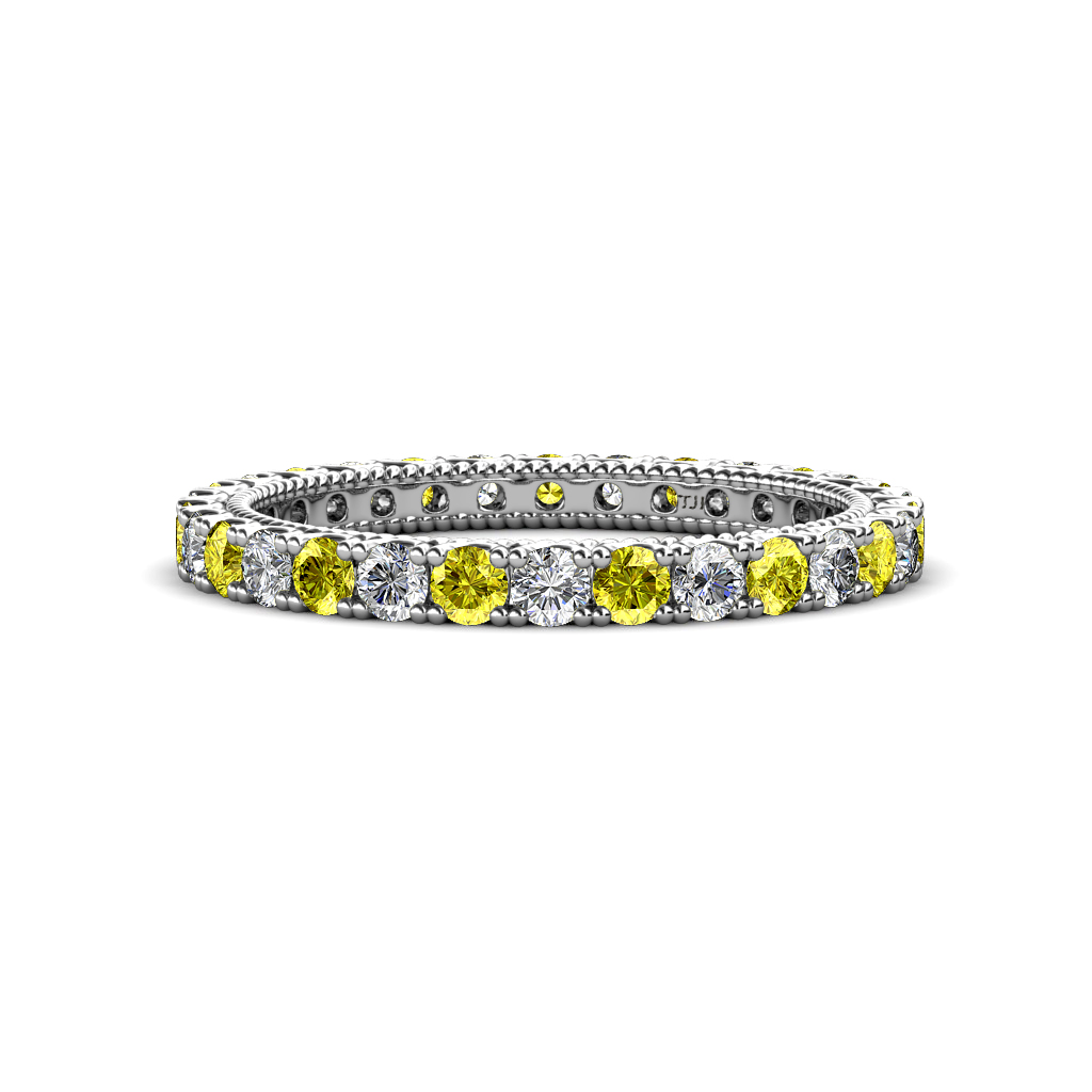Ellen 1.42 ctw Yellow Diamond and Lab Grown Diamond Eternity Band 