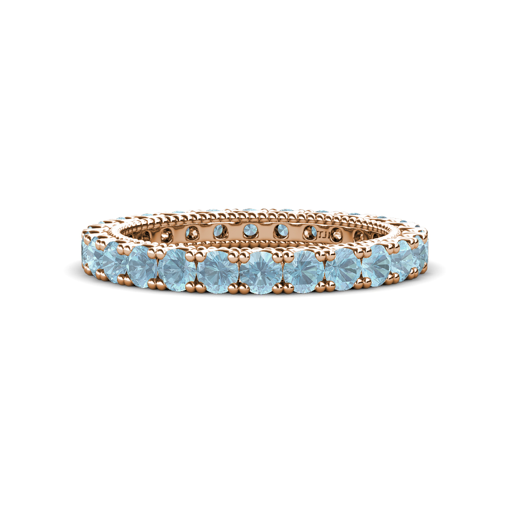 Ellen 1.32 ctw Aquamarine Eternity Band 