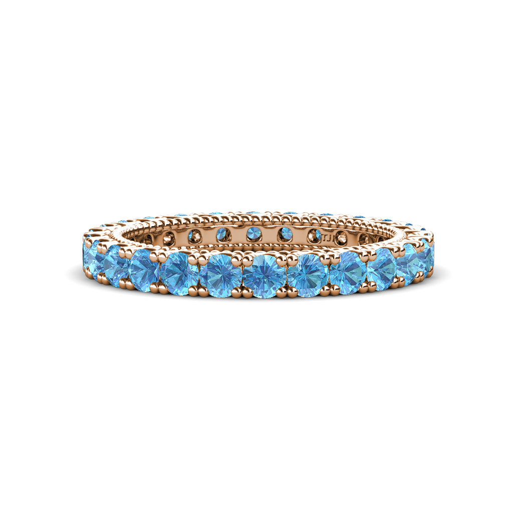 Ellen 1.56 ctw Blue Topaz Eternity Band 