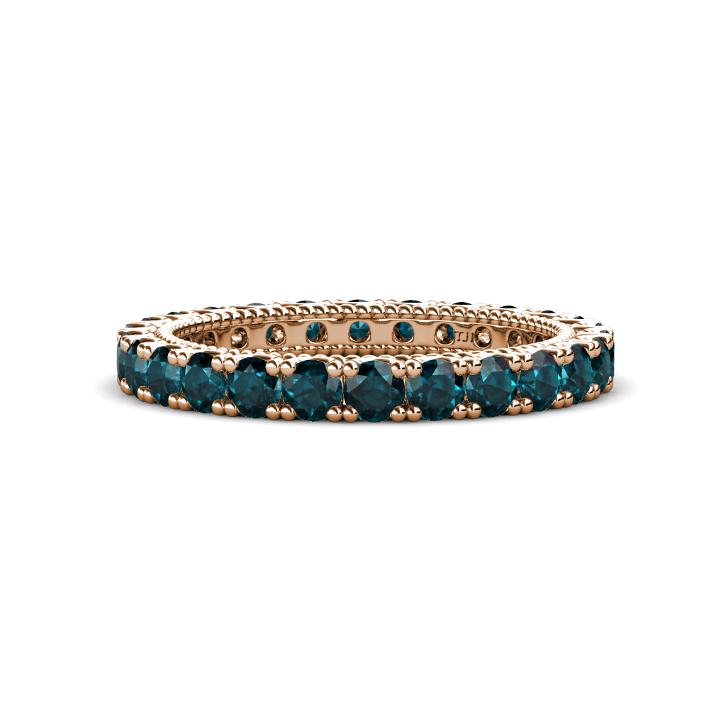 Ellen 1.68 ctw London Blue Topaz Eternity Band 