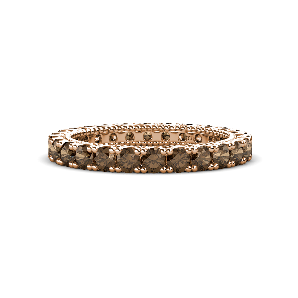 Ellen 1.68 ctw Smoky Quartz Eternity Band 