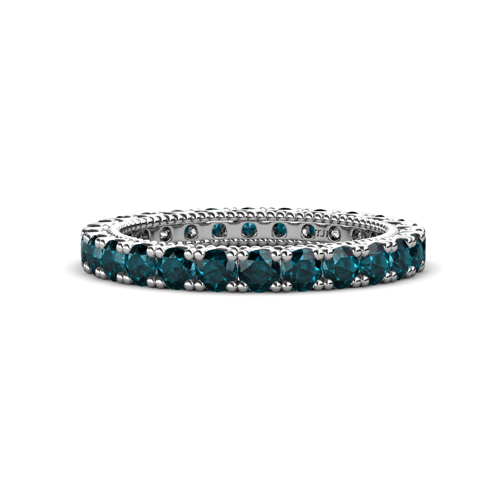 Ellen 1.68 ctw London Blue Topaz Eternity Band 