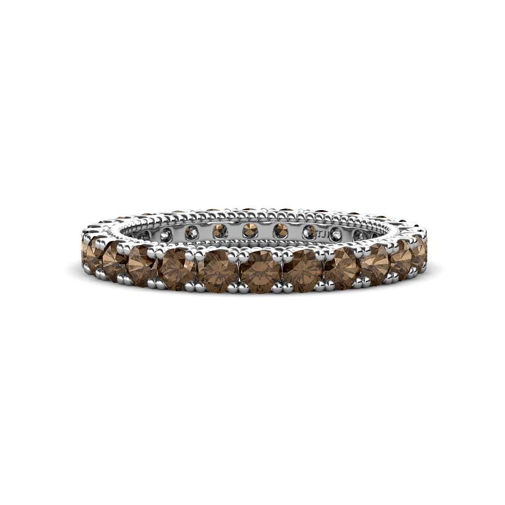 Ellen 1.68 ctw Smoky Quartz Eternity Band 