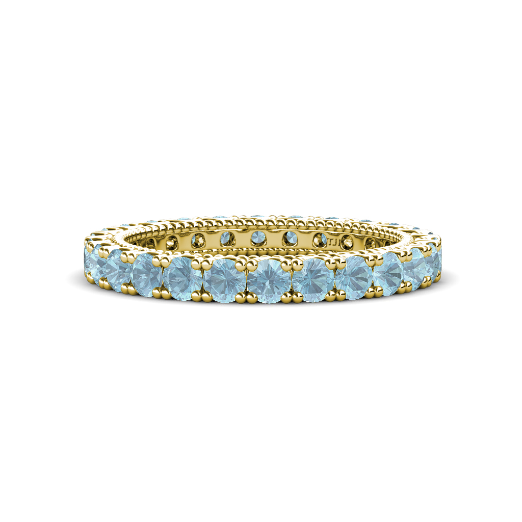 Ellen 1.32 ctw Aquamarine Eternity Band 
