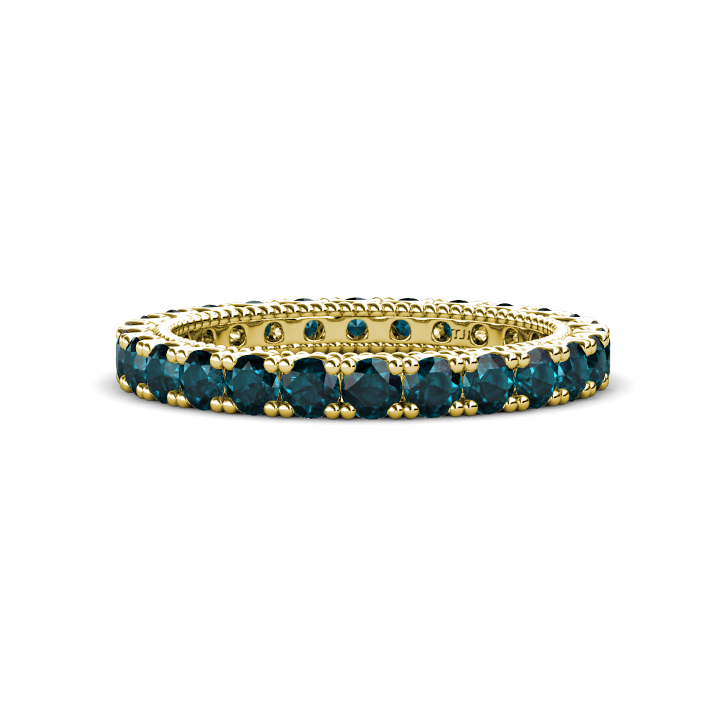 Ellen 1.68 ctw London Blue Topaz Eternity Band 