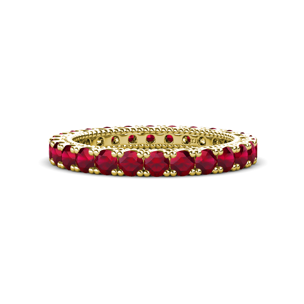 Ellen 1.80 ctw Ruby Eternity Band 