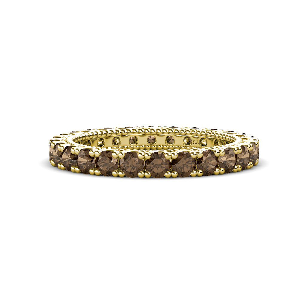 Ellen 1.68 ctw Smoky Quartz Eternity Band 