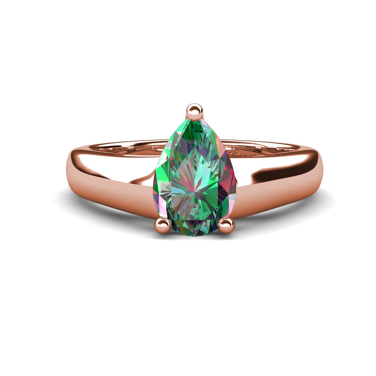 Nivora 1.11 ct Pear Shape Created Alexandrite Women Solitaire Engagement Ring 