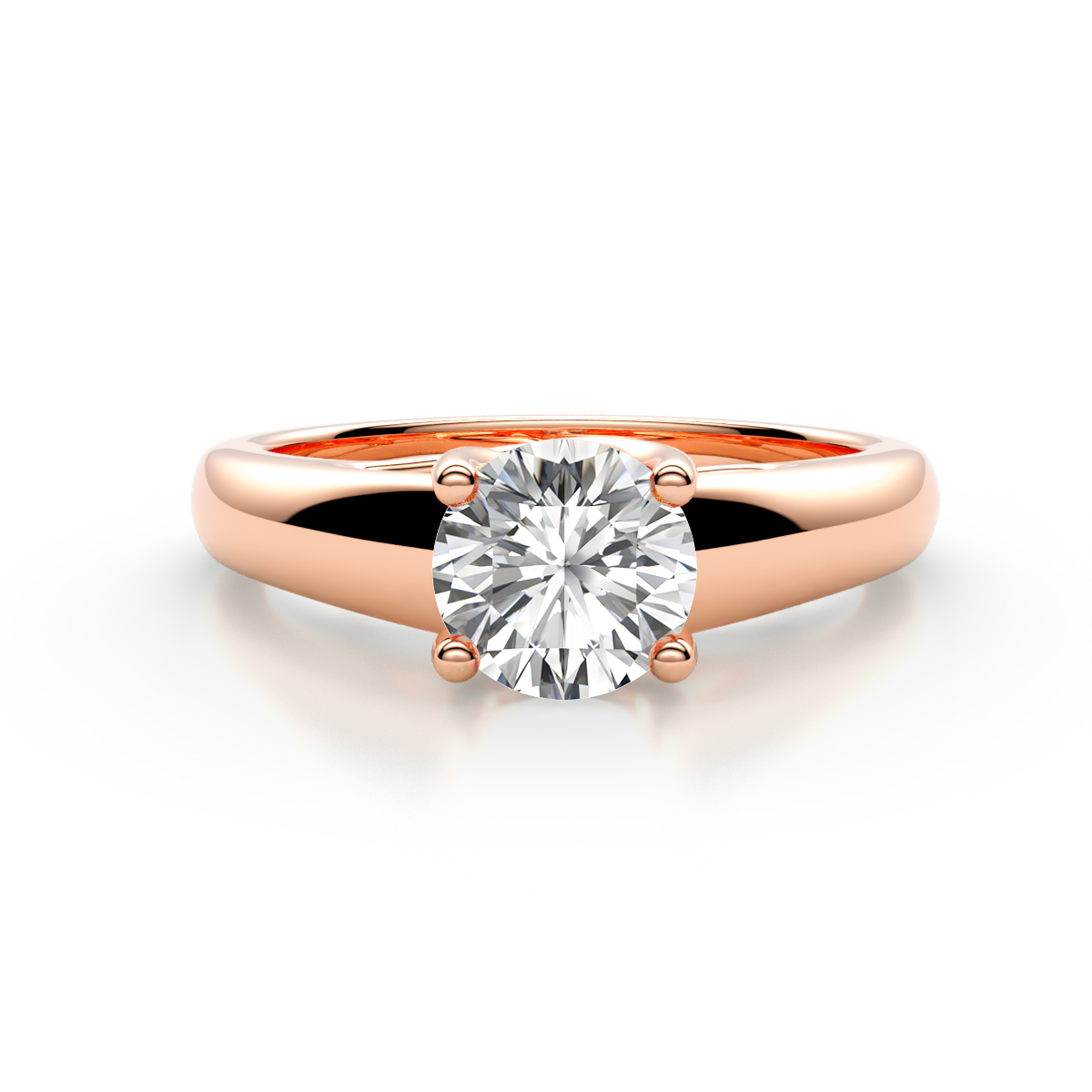Nivora 1.00 ct IGI Certified Round Lab Grown Diamond (VS1/E) Women Solitaire Engagement Ring 