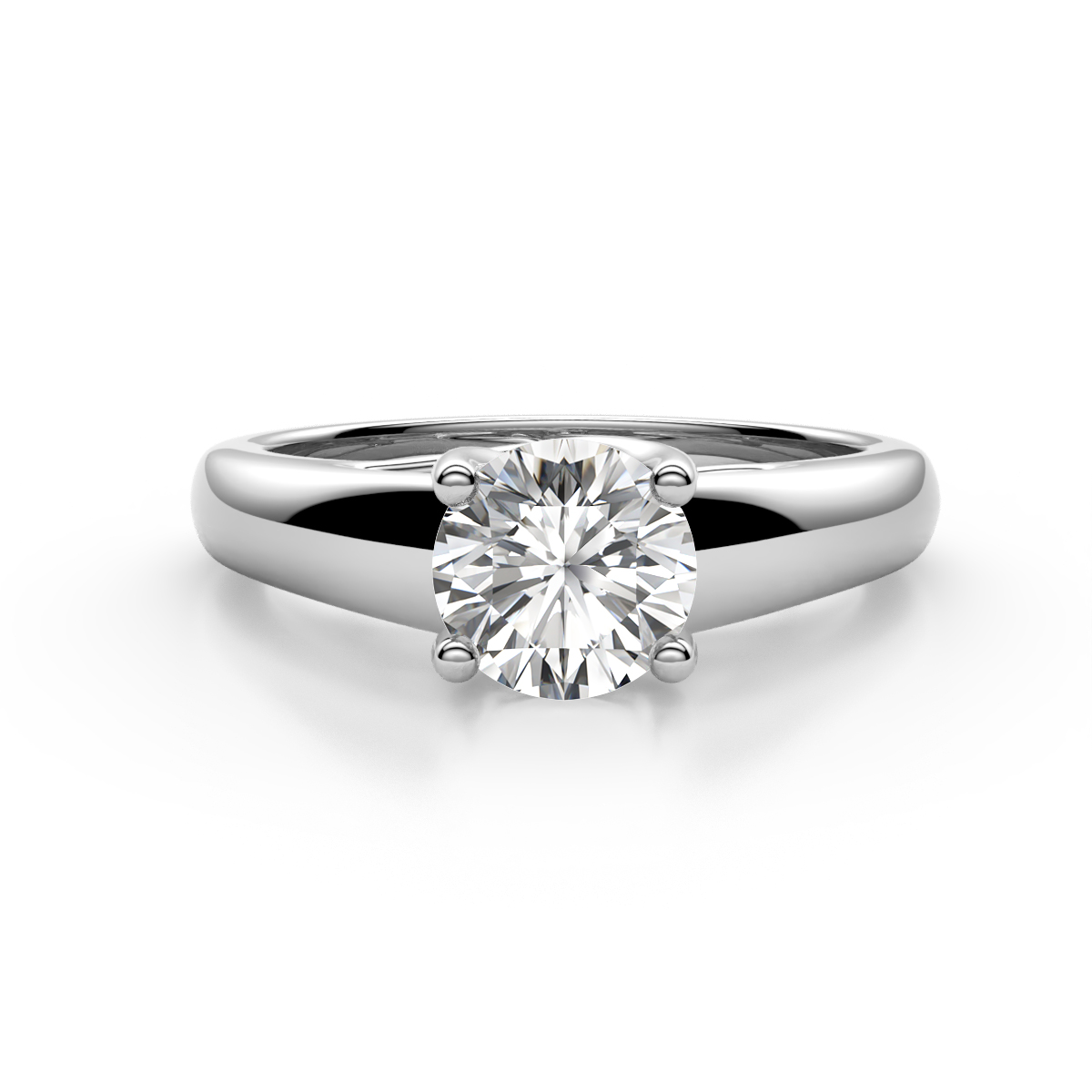 Nivora 1.00 ct IGI Certified Round Lab Grown Diamond (VS1/E) Women Solitaire Engagement Ring 