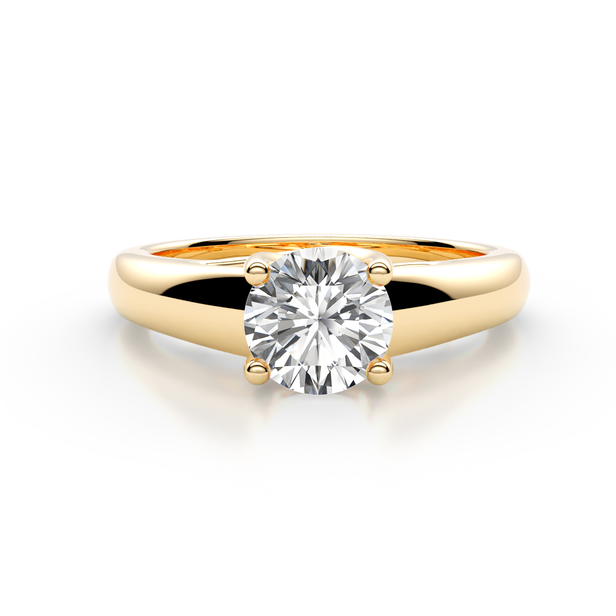 Nivora 1.00 ct IGI Certified Round Lab Grown Diamond (VS1/E) Women Solitaire Engagement Ring 