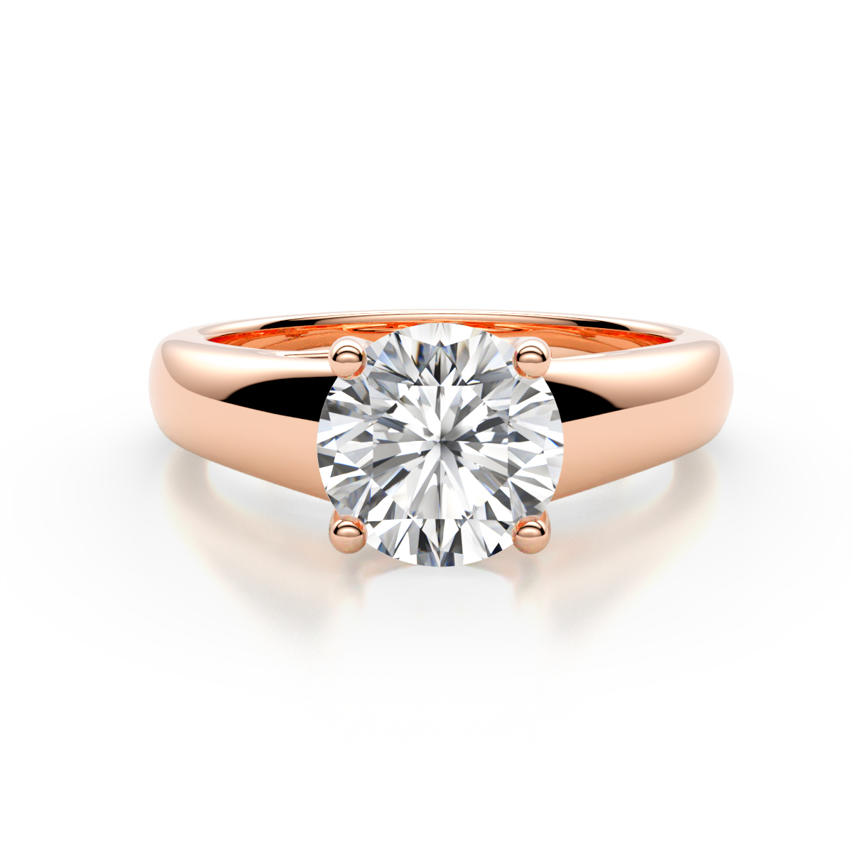 Nivora 2.00 ct IGI Certified Round Lab Grown Diamond (VS1/E) Women Solitaire Engagement Ring 
