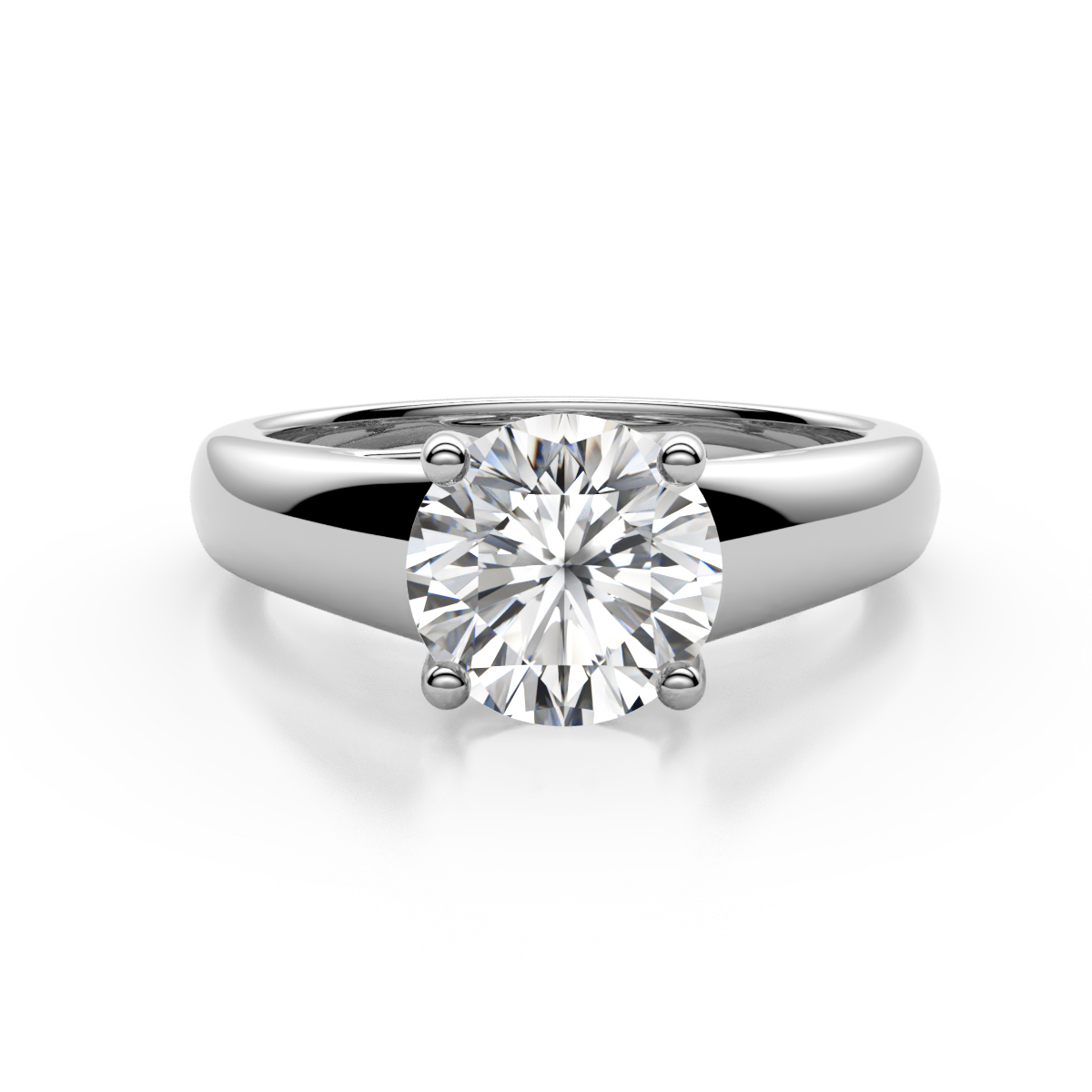 Nivora 2.00 ct IGI Certified Round Lab Grown Diamond (VS1/E) Women Solitaire Engagement Ring 