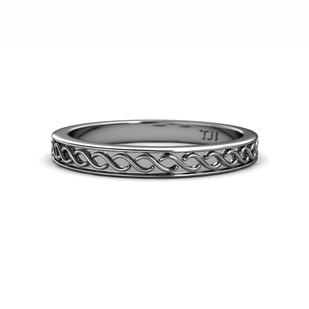 Maren Retro Infinity Wedding Band 