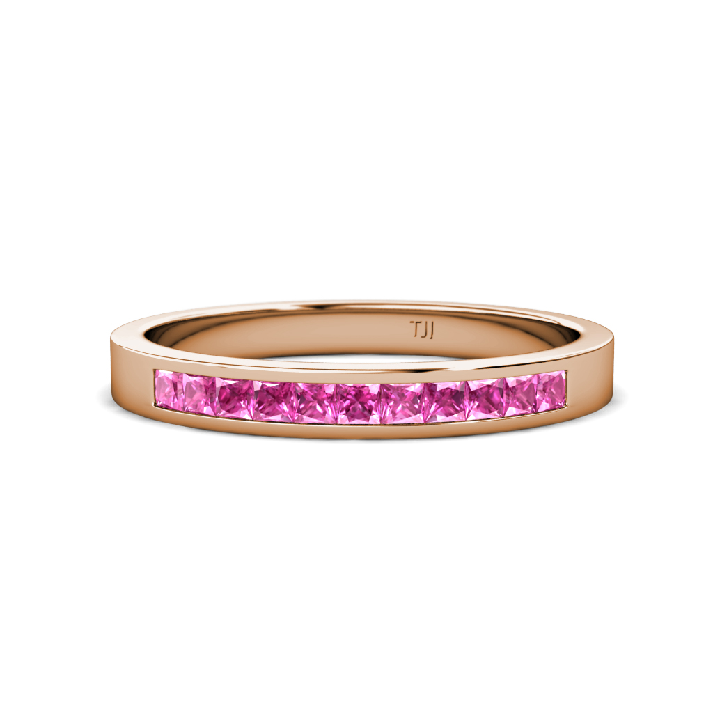 Aaryn 2.00 mm Pink Sapphire Wedding Band 